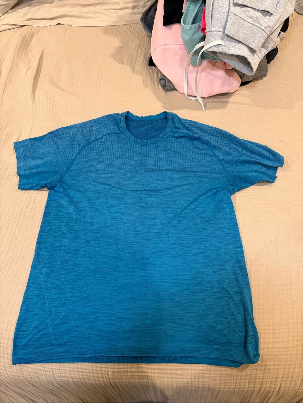 Lululemon Short Sleeve T Shirt Mens Large Blue